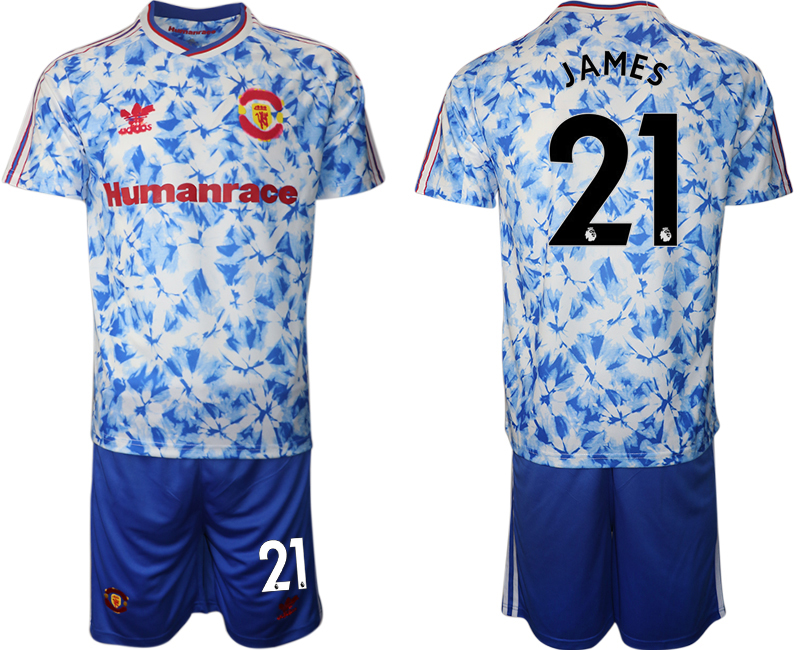 Men 2021 Manchester united adidas Human Race #21 soccer jerseys->manchester united jersey->Soccer Club Jersey
